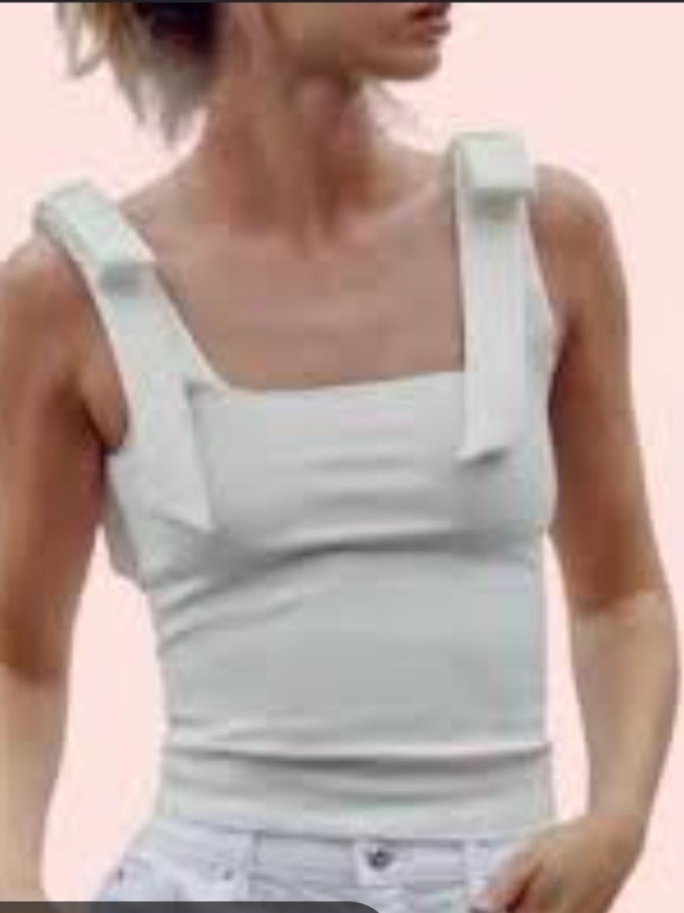 Zara Bow Strap Tank Top